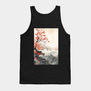 Misty japanese watercolor momiji Tank Top